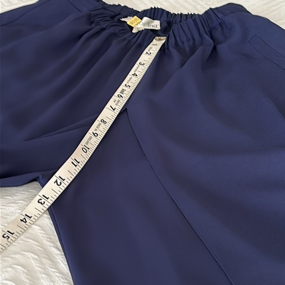 🛍️INA Navy Palazzo with front leg split. Sz SP. - Picture 12 of 12
